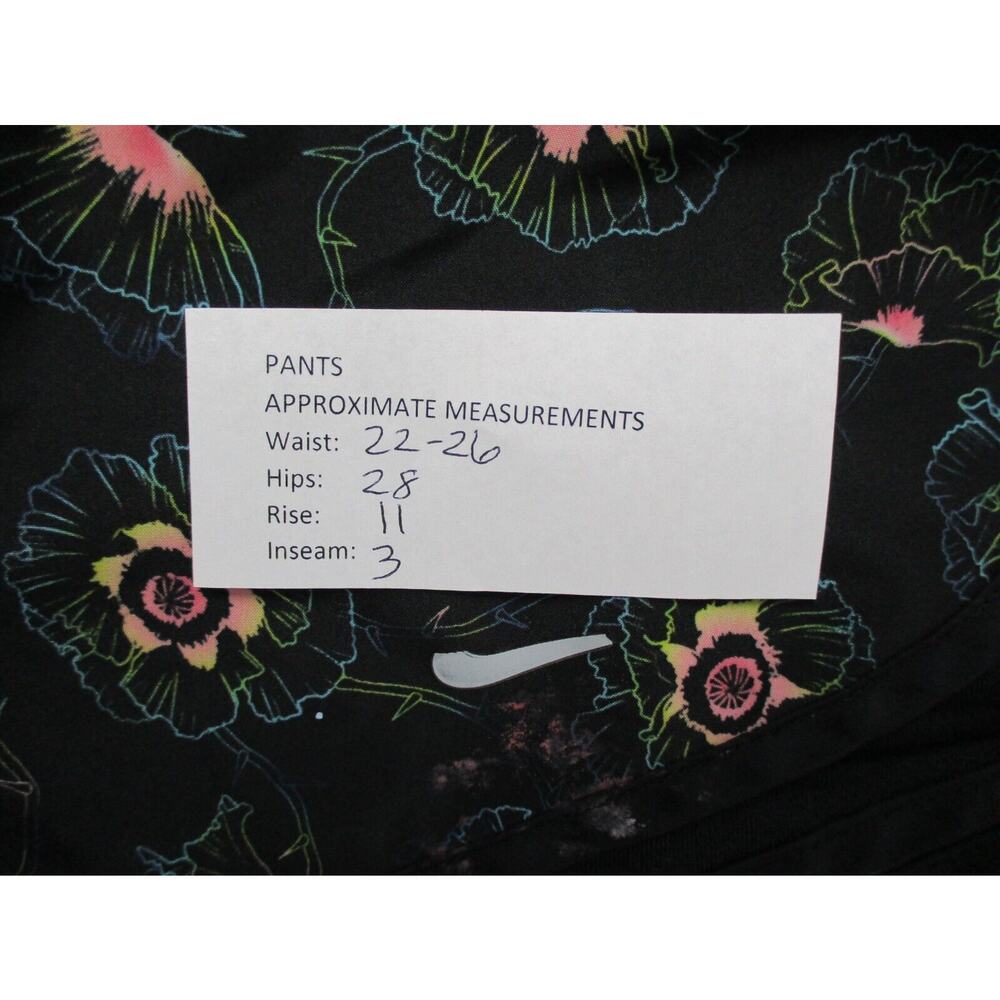 Nike Dri Fit Tempo Floral Print Running Shorts Womens XS Black Lined AH7124-011 - Picture 5 of 11
